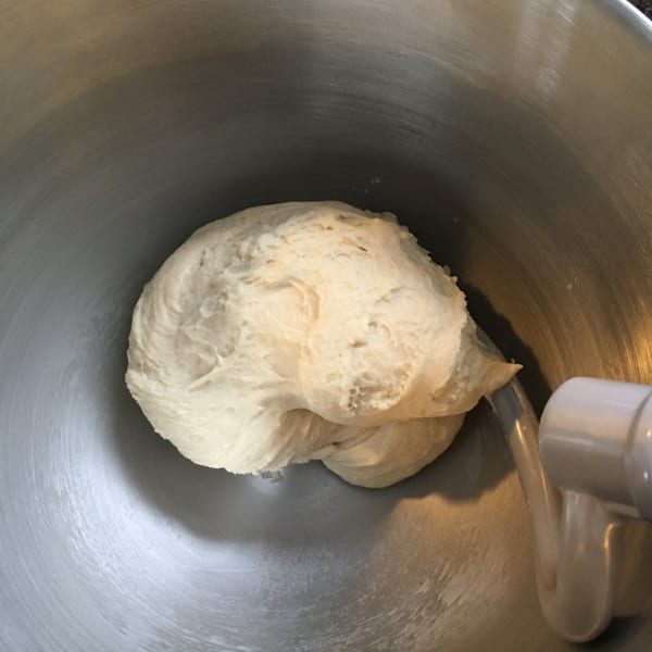 Dough after done knead in mixer