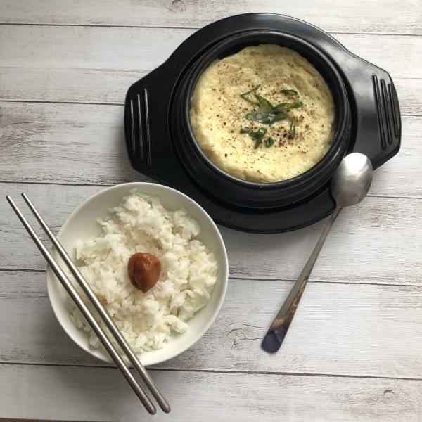 Korean Steamed Egg (Gyeranjjim 계란찜)